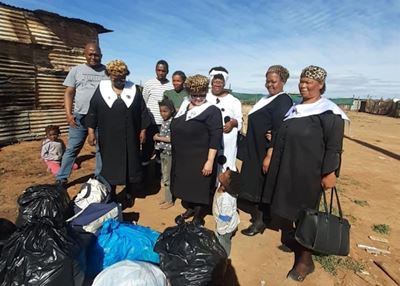 Fire victims get clothing donation