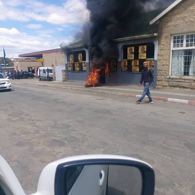 Brand voor ANC-kantore