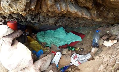 Grotte op St Blaize-roete opgeruim