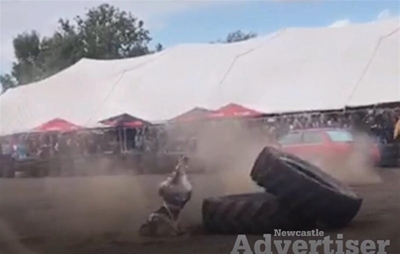 Newcastle deputy mayor spins car into crowd of spectators