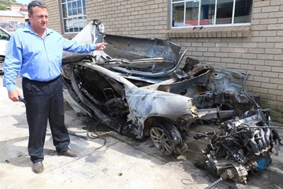 4 in botsing onherkenbaar verbrand