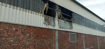 GR Food Pantry damaged in fire