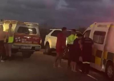 Near drowning at Diaz Beach