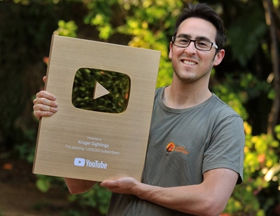 Joburg YouTuber receives Gold Play Button for hitting one million subscribers
