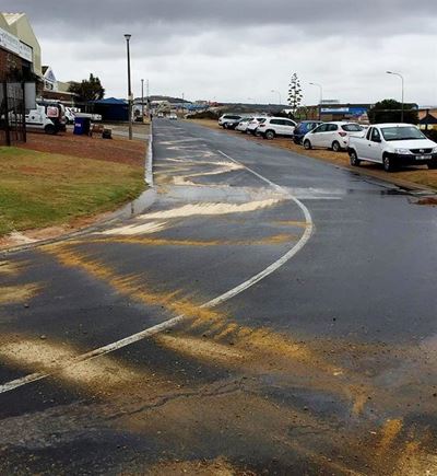 Diesel spill quickly cleaned