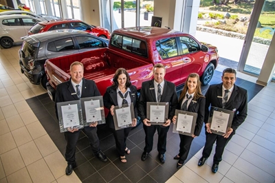 Halfway Toyota employees 'knighted'