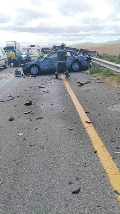 Gru-ongeluk op N2 buite Heidelberg