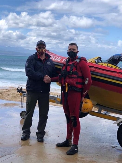 Bittersweet moment for Plett NSRI as new vessel arrives