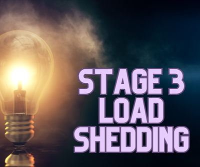 Stage 3 load shedding implemented