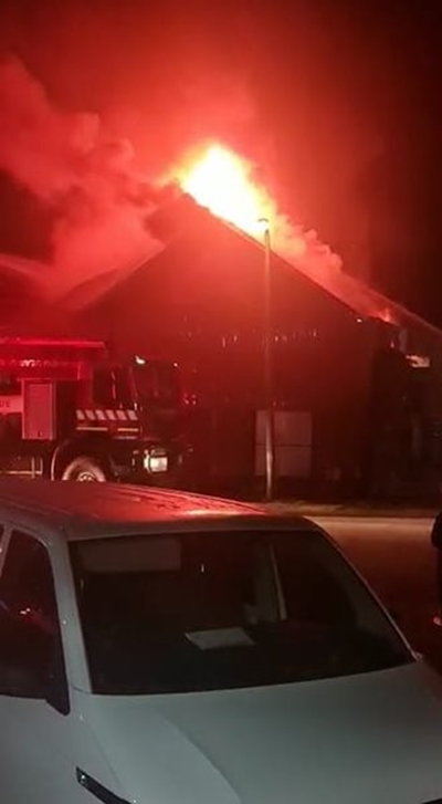 Fire guts local boat-building company