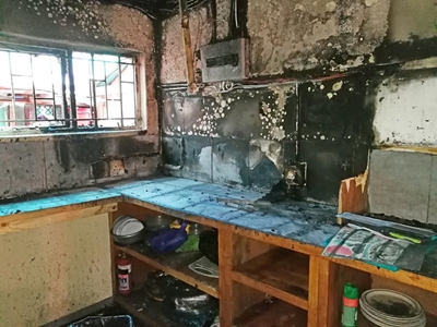 Brand verwoes bekende eetplek