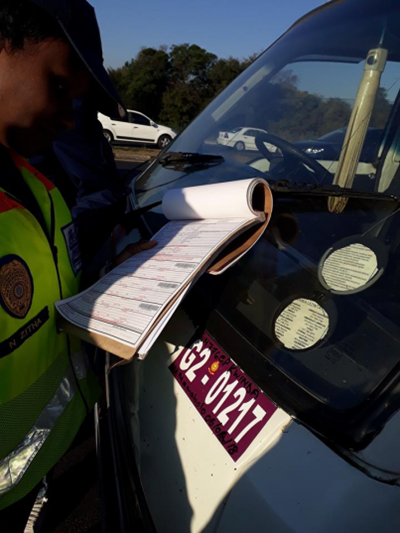 Taxi driver busted with newspaper clipping as licence disc