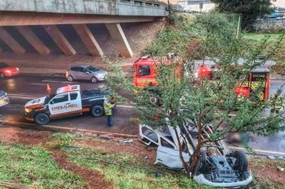 Passenger killed, driver critical after vehicle flies off N1 highway