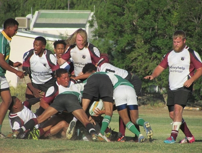 Odn-rugbyklub skitter in drieë-fees