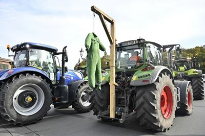 German farmers stage tractor protest over climate measures