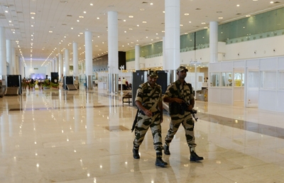 Indian airport police to go grumpy