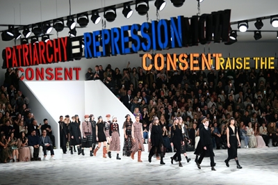 Dior cheers rebel women in 1970s-tinted Paris show