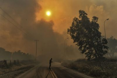Fires sweep much of Europe as countries swelter in the heat