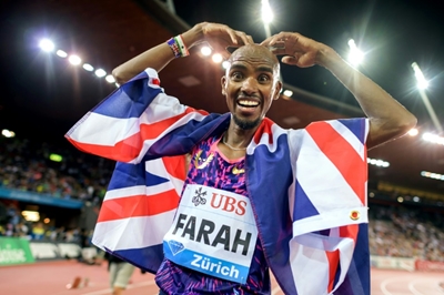 Mo Farah takes a break from running as he bids for TV crown