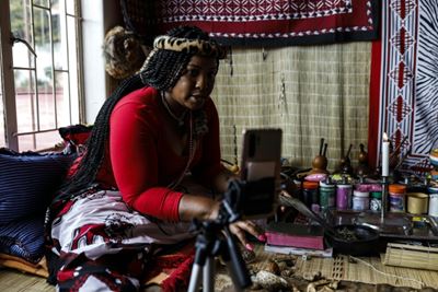 Ancient traditional healing rituals go digital in virus-hit South Africa