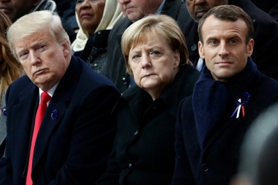 Trump returned from Paris in 2018 with art from US envoy's residence
