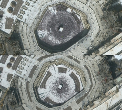 Aerial images reveal virus emptying famed sites