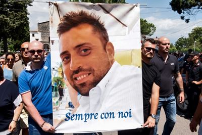 Funeral held for Italian officer allegedly stabbed by US teenagers