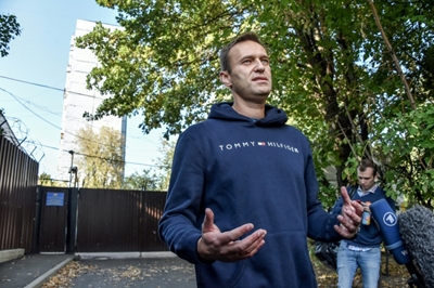 Putin opponent Navalny freed after 30 days in jail