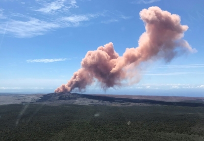 Hawaii volcano erupts