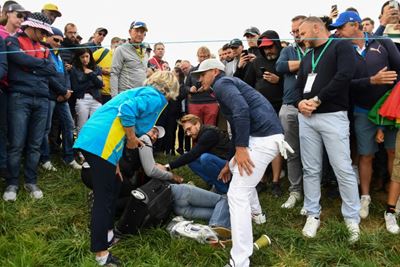 Organisers "offer support" as Ryder Cup fan blinded by tee shot