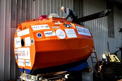 Frenchman in a barrel closing in on trans-Atlantic crossing
