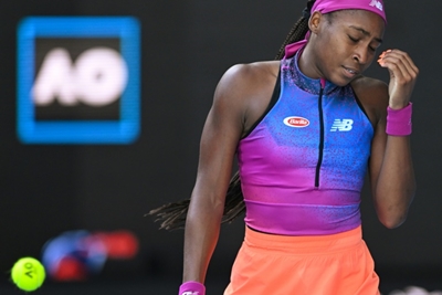 Error-strewn Gauff stunned by China's Wang at Australian Open