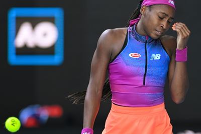 Error-strewn Gauff stunned by China's Wang at Australian Open