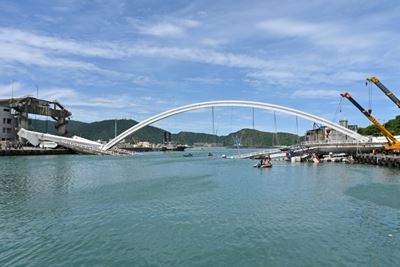 Taiwan bridge collapses, at least 14 injured 