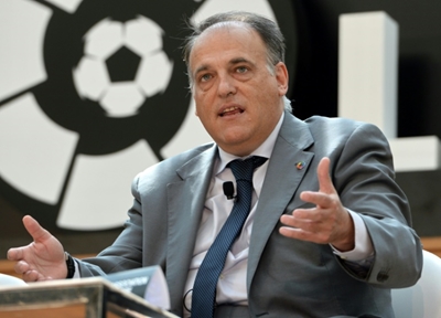 La Liga's Tebas 'very happy' with Premier League link