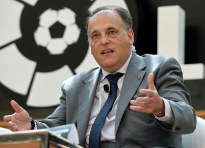 La Liga's Tebas 'very happy' with Premier League link