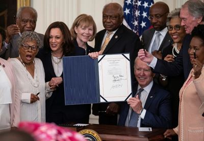 US makes Juneteenth a federal holiday to mark end of slavery