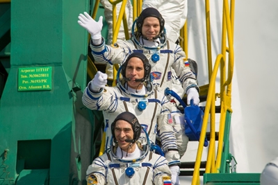 Three-man US-Russian crew returns to Earth from ISS