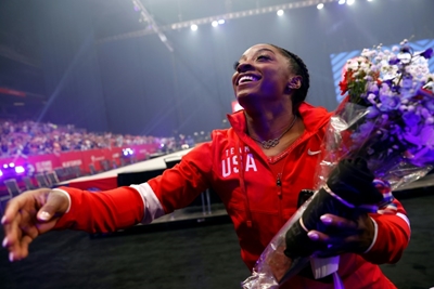 Biles wins women's all-around, named to US Olympic team