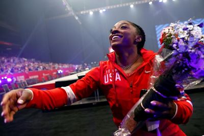 Biles wins women's all-around, named to US Olympic team