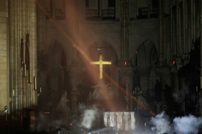 Notre-Dame counts cost as daylight reveals damage