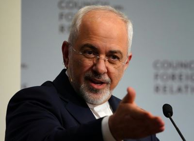Iran says sanctions show US 'afraid' of top diplomat