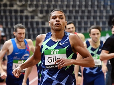 Britain's Giles runs second fastest indoors 800m of all time