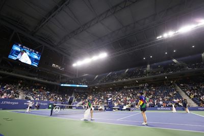Wind-blown rain halts US Open match under Armstrong roof