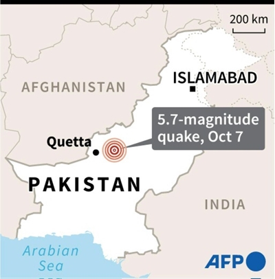 Twenty killed as quake rattles southern Pakistan