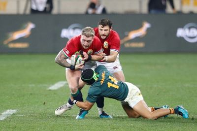 British and Irish Lions' Hogg denies biting Springbok Le Roux