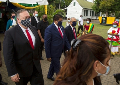 Pompeo pitches US business over China in Suriname, Guyana