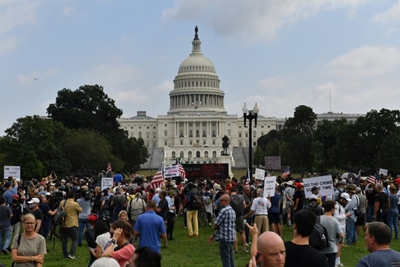 Sparse attendance at rally in support of US Capitol rioters