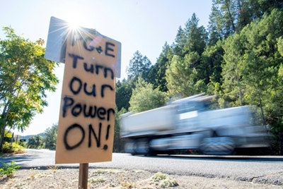 A million Californians without power as fire risk spreads south