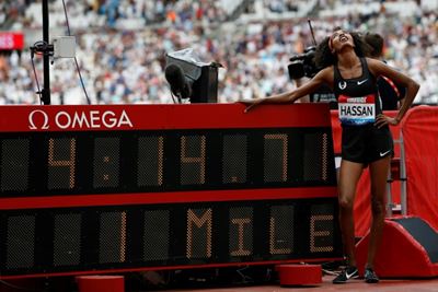 Hassan stunned with world lead mile in London